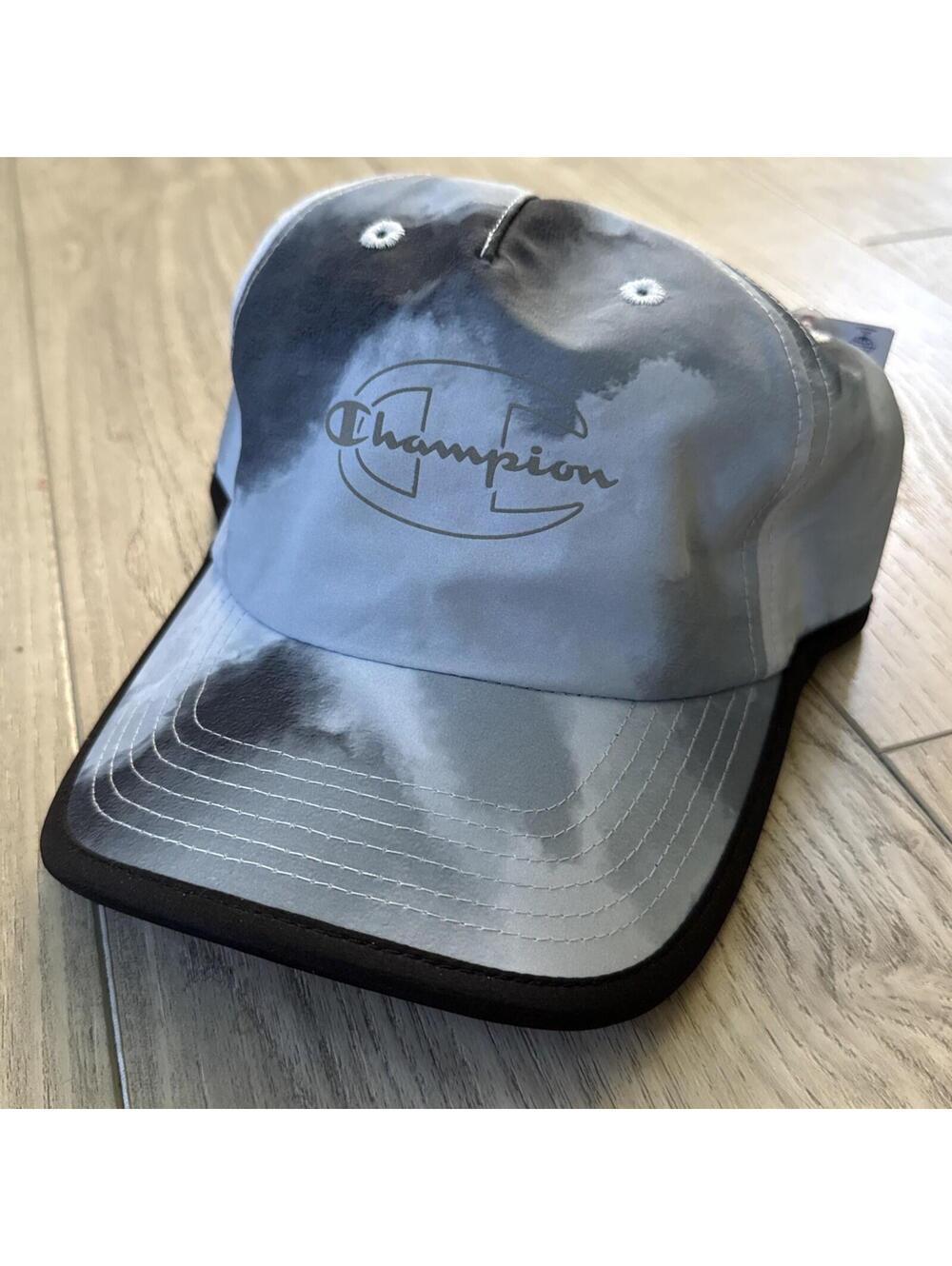 Champion Running Hat Adult Adjustable One Size Fits Most Gray Quick Dry